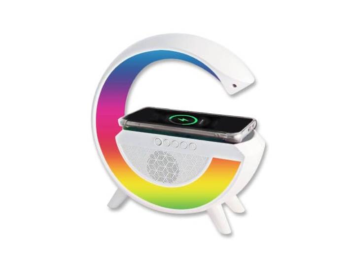 Lampe LED station de charge et enceinte sans fil COLORIA