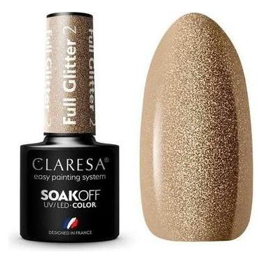 Claresa Full Glitter UV-Nagellack 5ml - 2er-Pack (Full Glitter, UV-Gel Lack) (44150252)