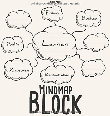 Mars Media - Mindmap-Block: 100 Mindmaps zum selber schreiben A5 Lernen Lerntechniken Mindmap Blankos Mindmap Sammlung - Preis vom 19.10.2026 19:33:35 h