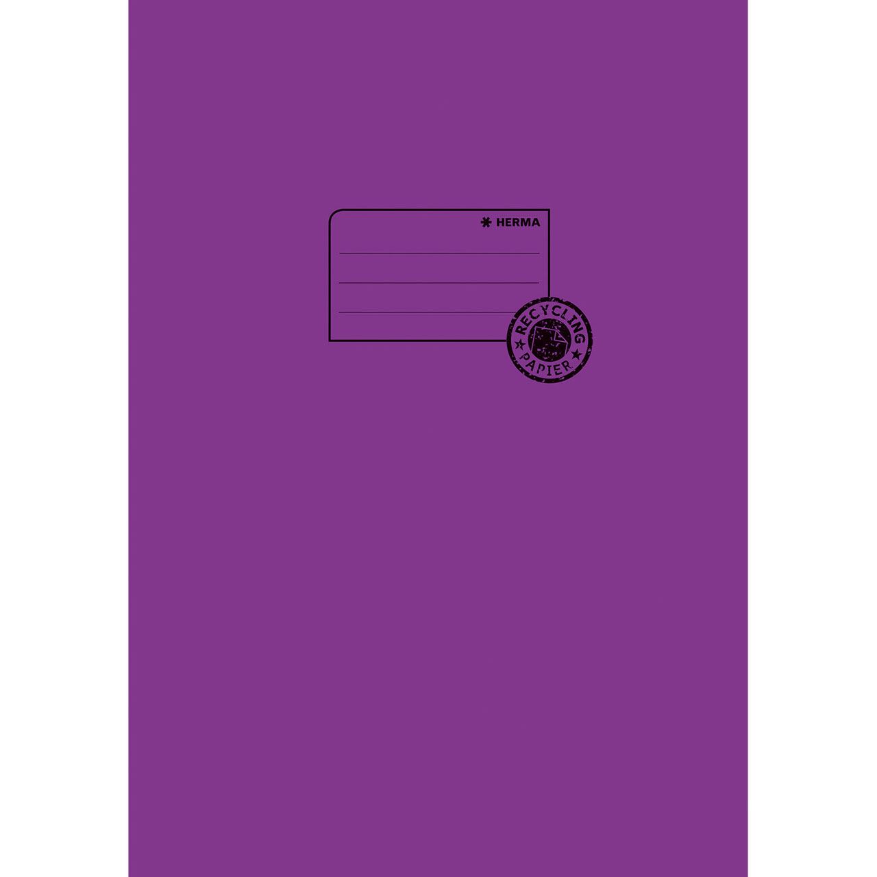 HERMA Heftumschlag glatt violett Papier DIN A4