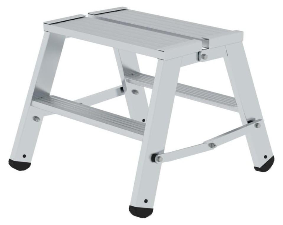 Merkloze vouwladder met 2 treden