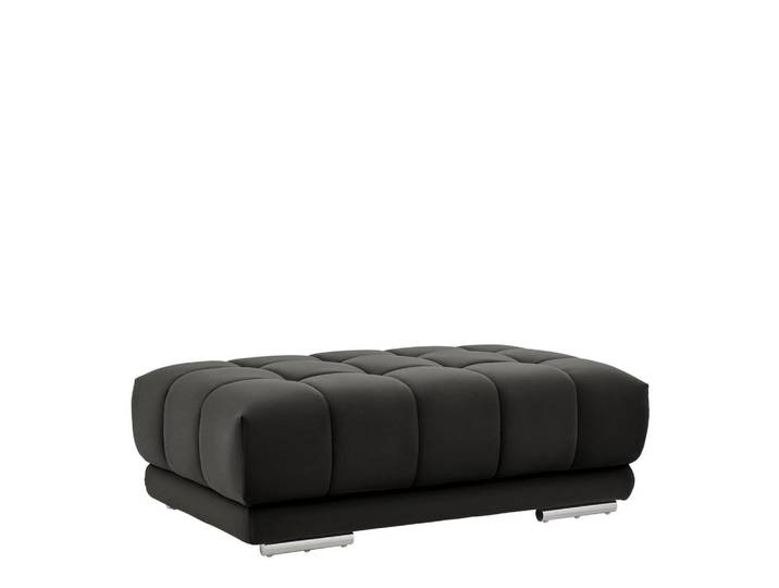 Beldomo Speed Hocker, Anthrazit, Uni, 126x42x76 cm, Goldenes M, Stoffauswahl, Wohnzimmer, Hocker, Sitzhocker
