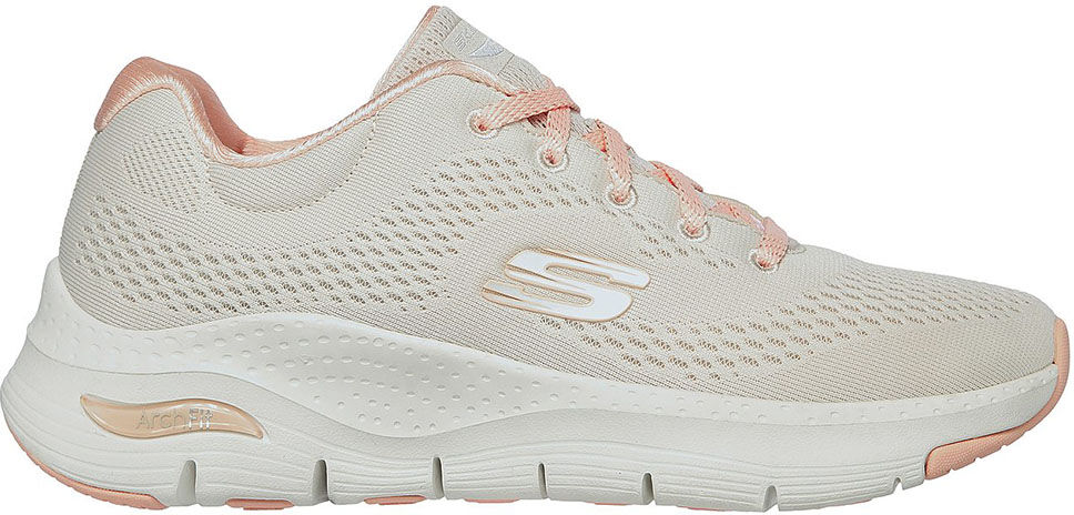 Skechers Women's Arch Fit – Big Appeal -kävelykengät (naiset) - Natural/Coral, 39