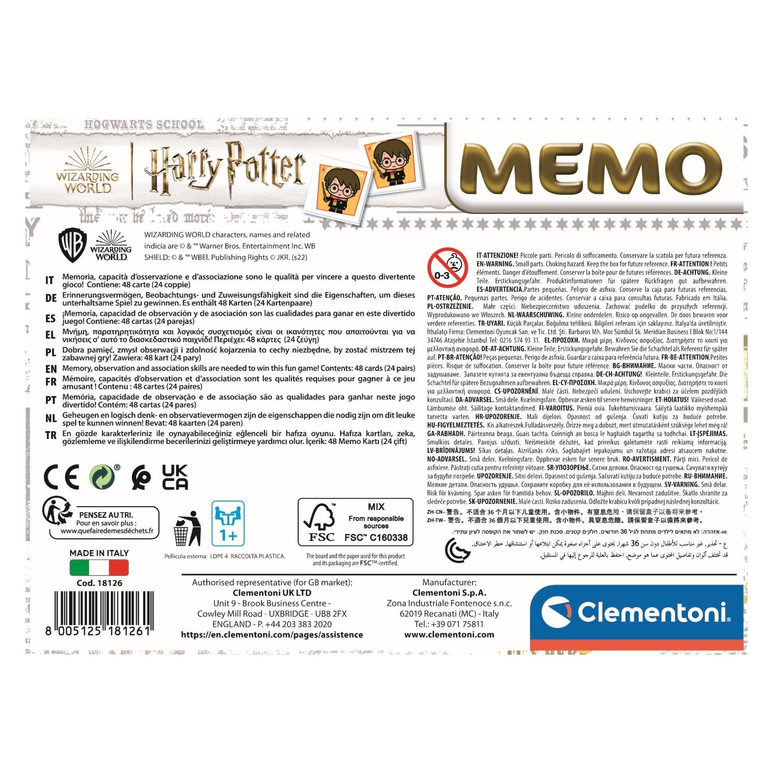 Clementoni Memo Kompakt Harry Potter (18126)