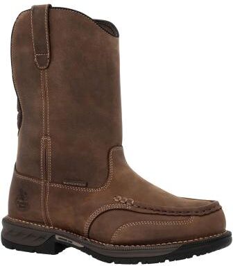 "Georgia Boot Athens 360 11"" Pull-On Work Boot - Mens 8 Brown Boot W"