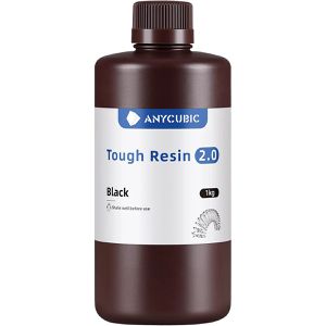 Anycubic Resin Tough 2.0, schwarz, für 405 nm Wellenlänge, zäh und bruchfest, 1kg