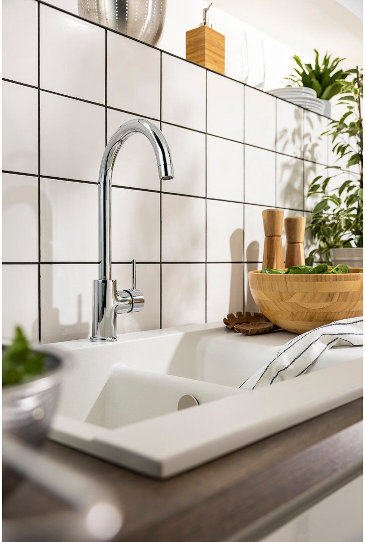 Abode Designs Abode Nico Single Lever Mixertap Chrome 17.7cm