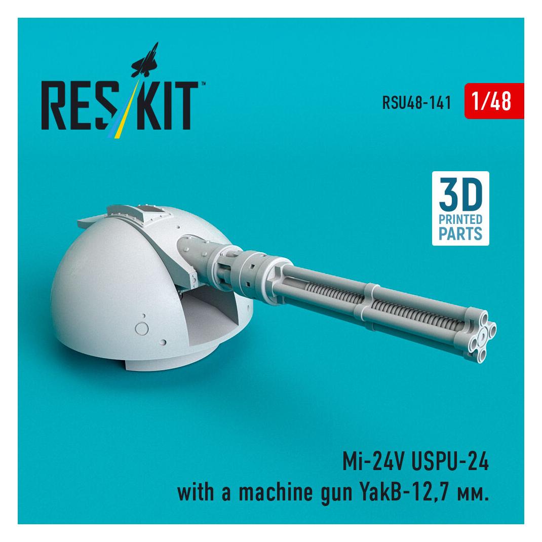 ResKit Mi-24V USPU-24 with a machine gun YakB-12,7 mm (3D Printed) (RSU48-0141)