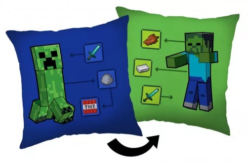 Minecraft How to Creeper sierkussen 40 x 40 cm