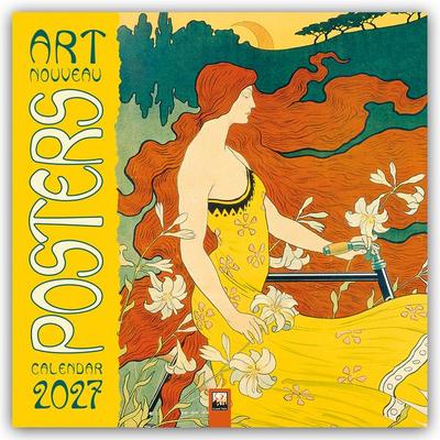 Art Nouveau Posters – Jugendstil 2027 – Original Flame Tree Publishing-Kalender [Kalender]