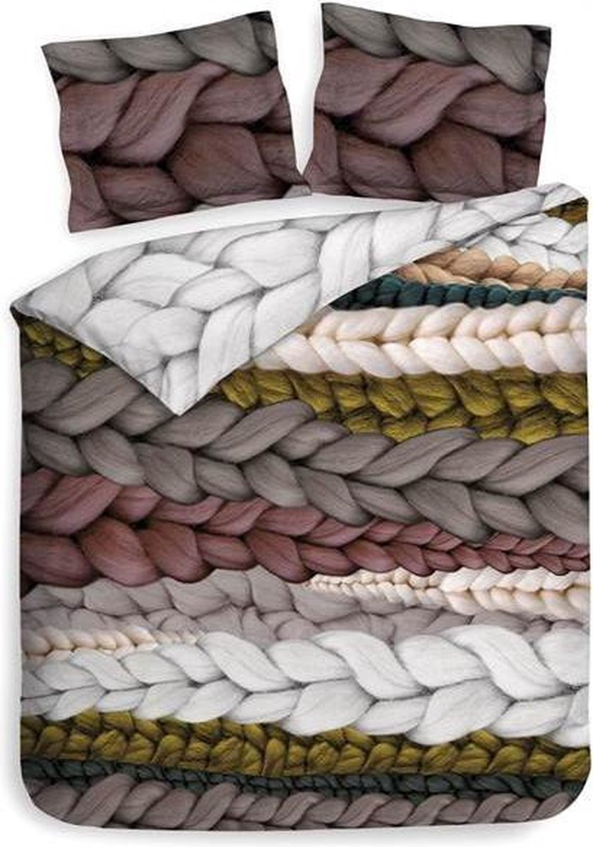 Heckett & Lane Chao Dekbedovertrek Tweepersoons met 2 kussenslopen - Multikleur - B/D/H: 220 x 200 cm en 2 x 60 x 70 cm