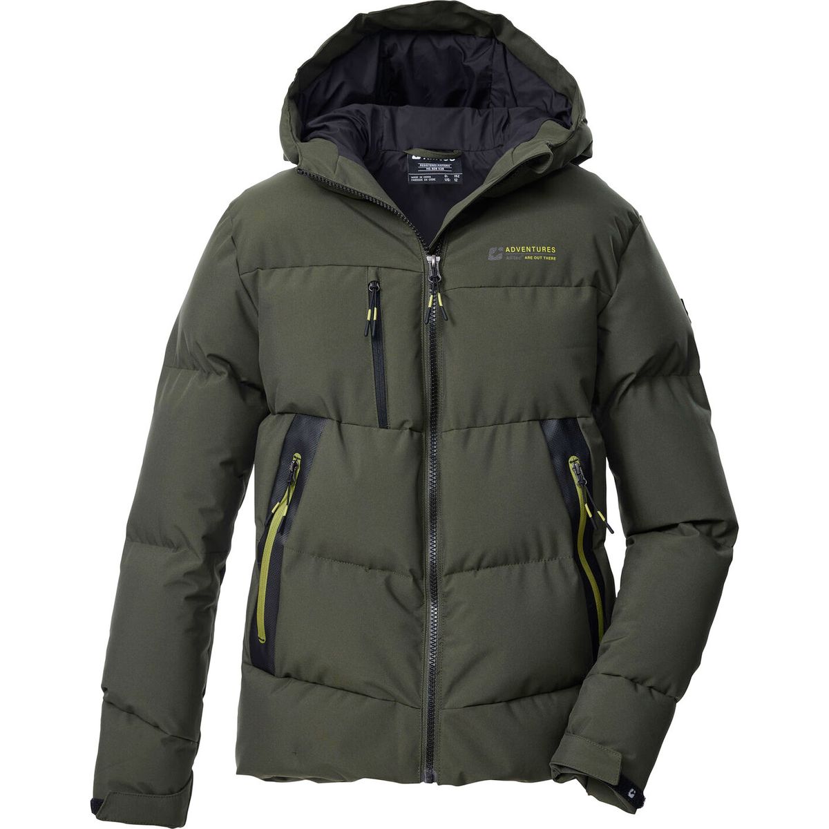 killtec KOW 239 Boys Quilted Jacket dunkeloliv (00756) 164 43690-000-00756-164