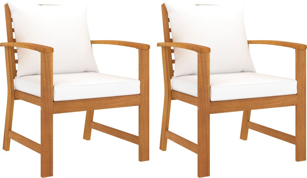 ClassicLiving Outdoor Patio Dining Armchair with Cushion Brown 81cm H X 60.5cm W X 60.5cm D