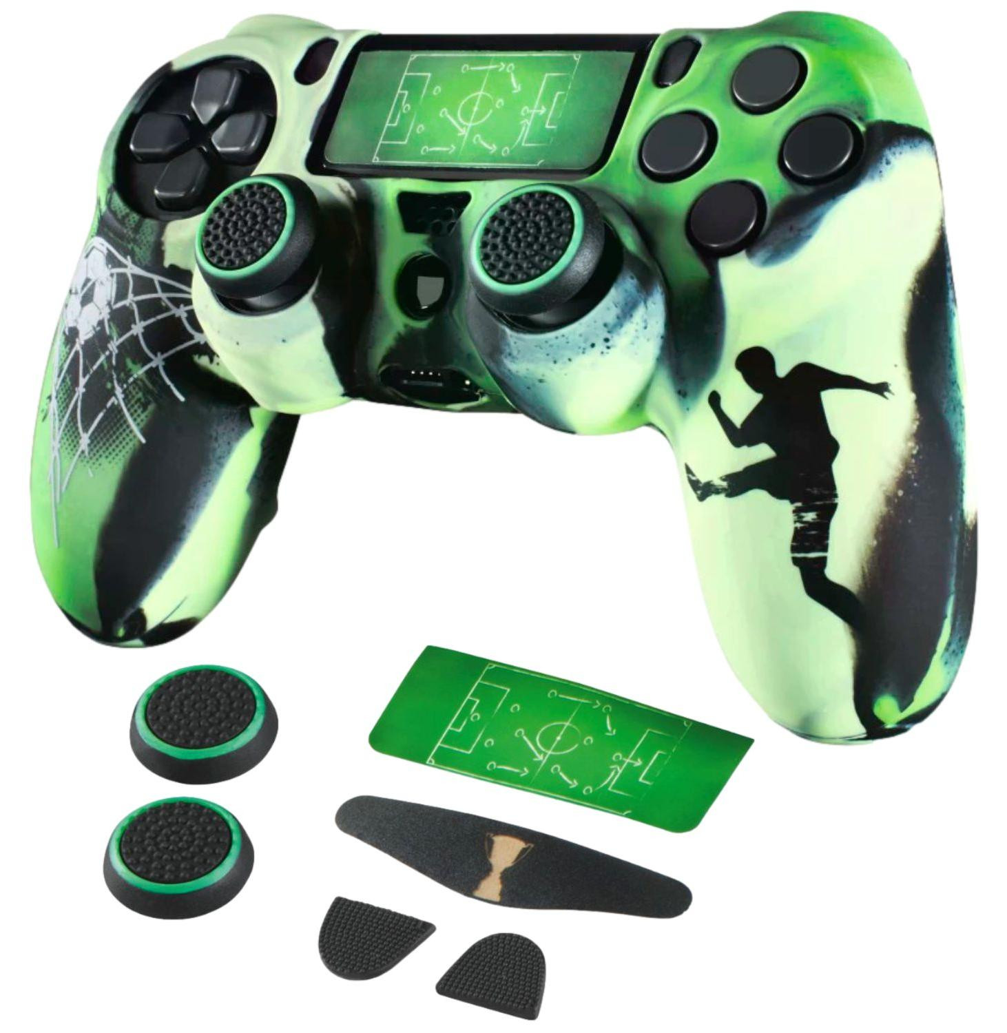 Hama 7-in-1 Skin Soccer beschermhoes voor PS4 controller