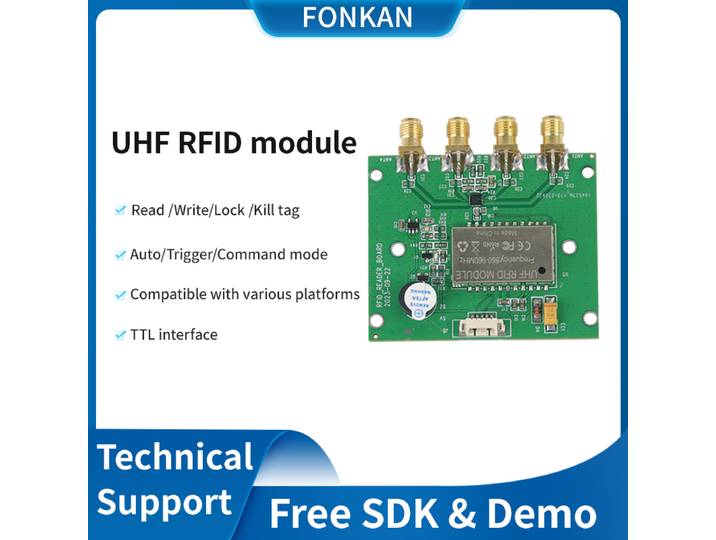Ardunio-Système intégré de carte RFID, technologie de lecteur UHF, Wi-Fi, Bluetooth, 915Mhz, TTL Uart pour Ardu37Raspberry Pi