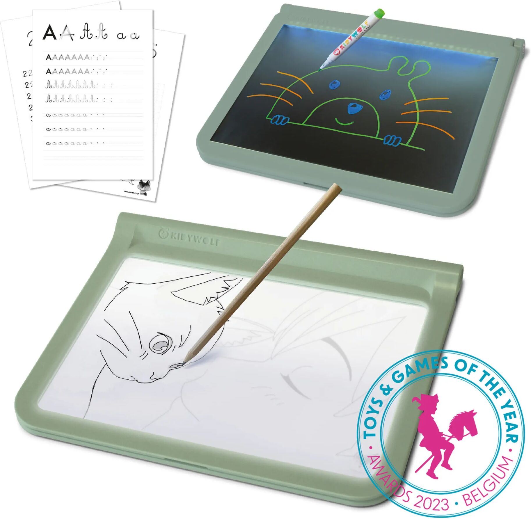 Kidywolf Tablette à dessin Kidydraw Pro Multicolore taille unique