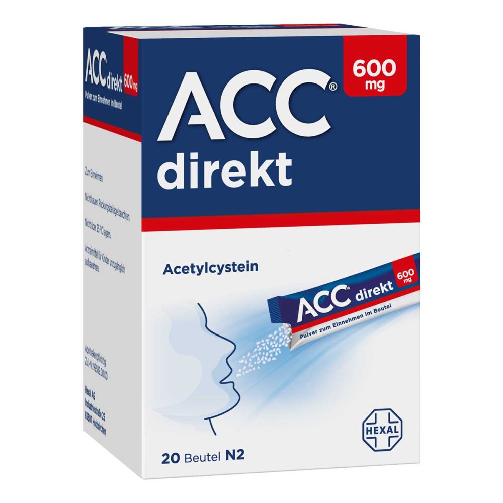 Hexal AG ACC® direkt 600 mg Pulver zum Einnehmen im Beutel 13393521