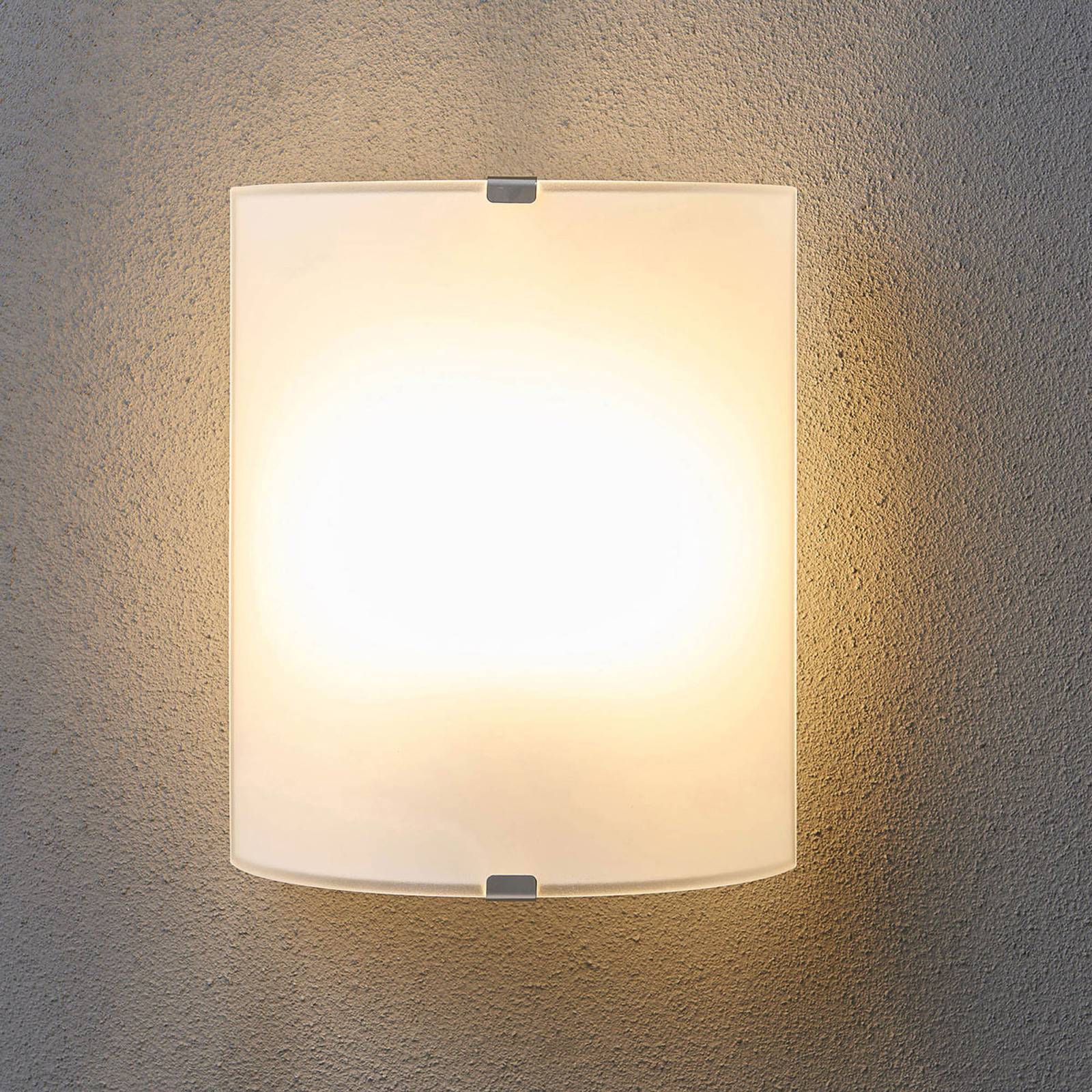 Wandlampe Phil Lindby, dimmbar, weiß / opal, für Flurbereich, Glas, Modern, Wandleuchte, Wandlampe Innen
