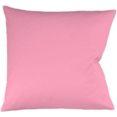 Kissenbezug FLEURESSE "Colours Mako Satin, 100% Baumwolle, mit Reißverschluss", pink, B:40cm L:40cm, Mako-Satin, Mako-Satin, Kissenbezüge, Kissenbezug, Mako Satin, glänzend, glatt, Premium Qualität