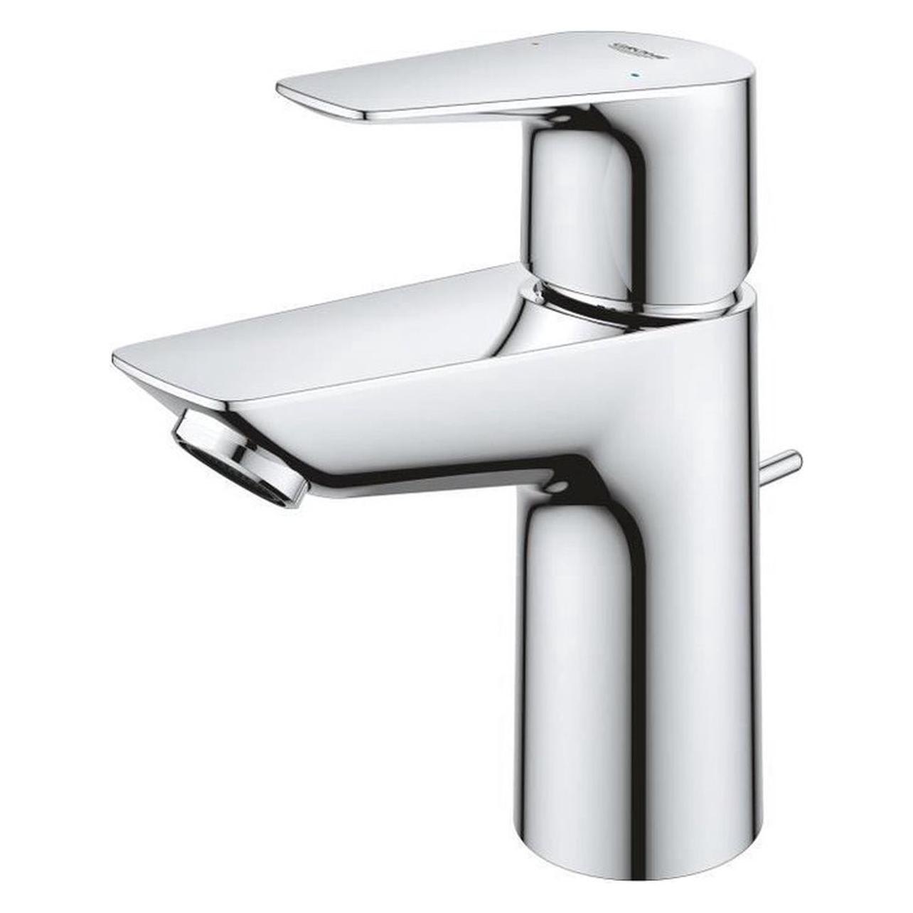 Grohe StartEdge Lavaboarmatur, wassersparend, Zugstangen Ablauf, Schnell-Montage-System, S-Size, chrom (24196001)