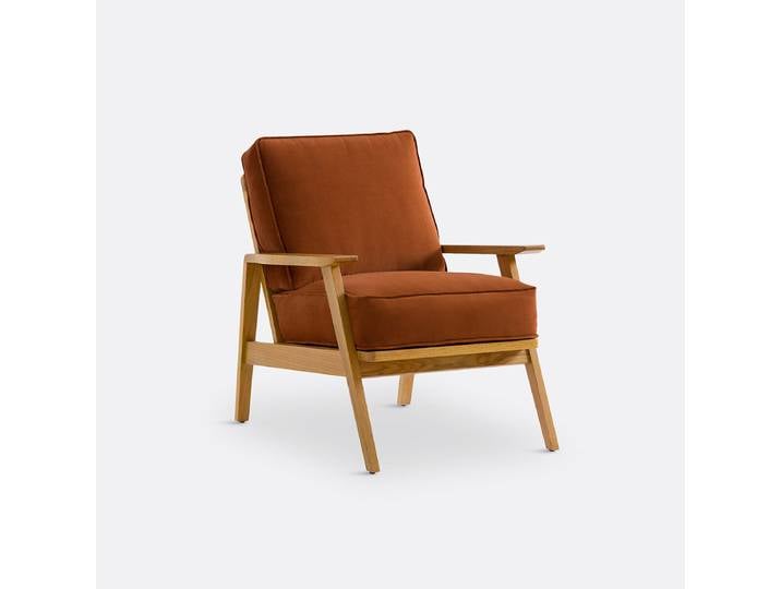 LA REDOUTE Fauteuil vintage Linna Marron Terracotta