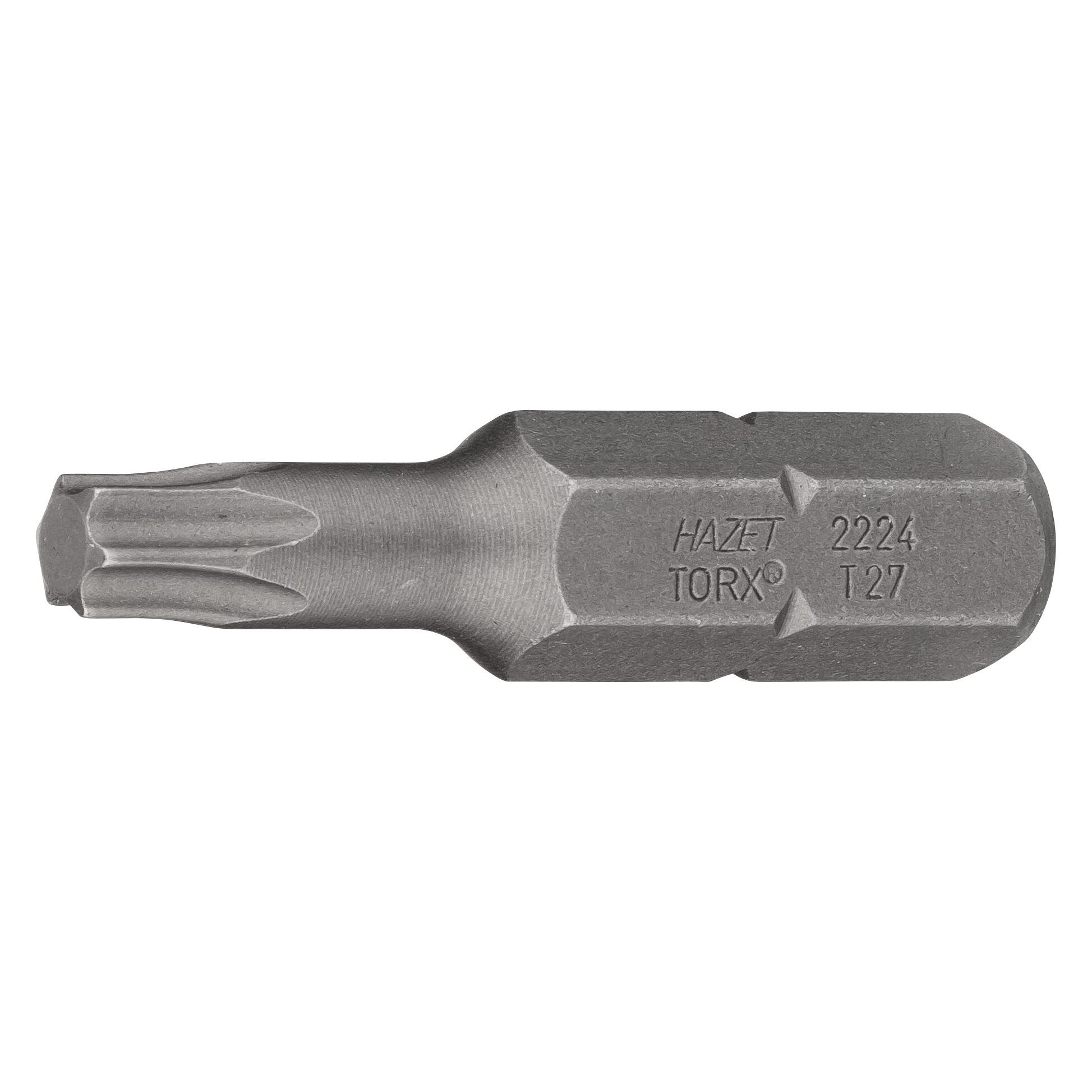 Hazet Bit 2224-T27 Sechskant8 (5/16 Zoll) Innen TORX Profil T27 (2224-T27)