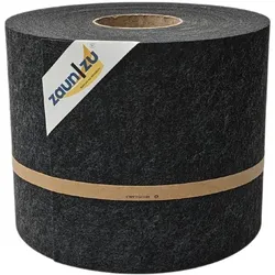zaun|zu® Sichtschutzstreifen Design Vlies für Doppelstabmatten Schwarzgrau 26m
