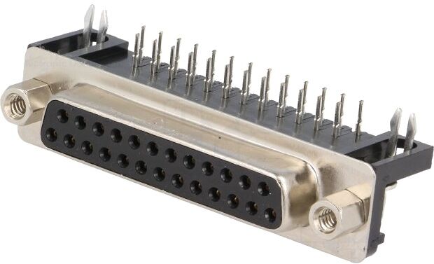 Ficha Nextron C.I. 90º DB25 Pinos Fêmea