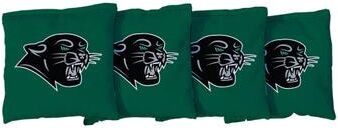 Skip's Garage Plymouth State Panthers Green Cornhole Bags