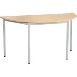 SODEMATUB Halbrundtisch »Universaltischprogramm« 140x70 cm silber, 140x74x70 cm