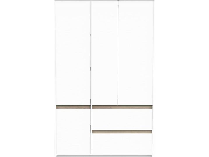 Schlafzimmerschrank - CLYDE - Eiche Kronberg/Weiß - 4 Türen - 138,2 x 50 x 220,5 cm