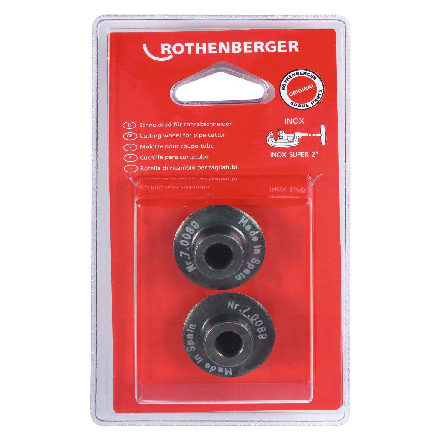 Rothenberger Ersatzschneidrad Schneidrad-Ø 31,5 mm Schnitttiefe 7 mm hochlegiertem, gehärtetem Stahl (070089D)