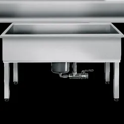 KWC Werkraumbecken, SIRIUS, Edelstahl, 1000x800x600 mm, U-bau, Schlammfang