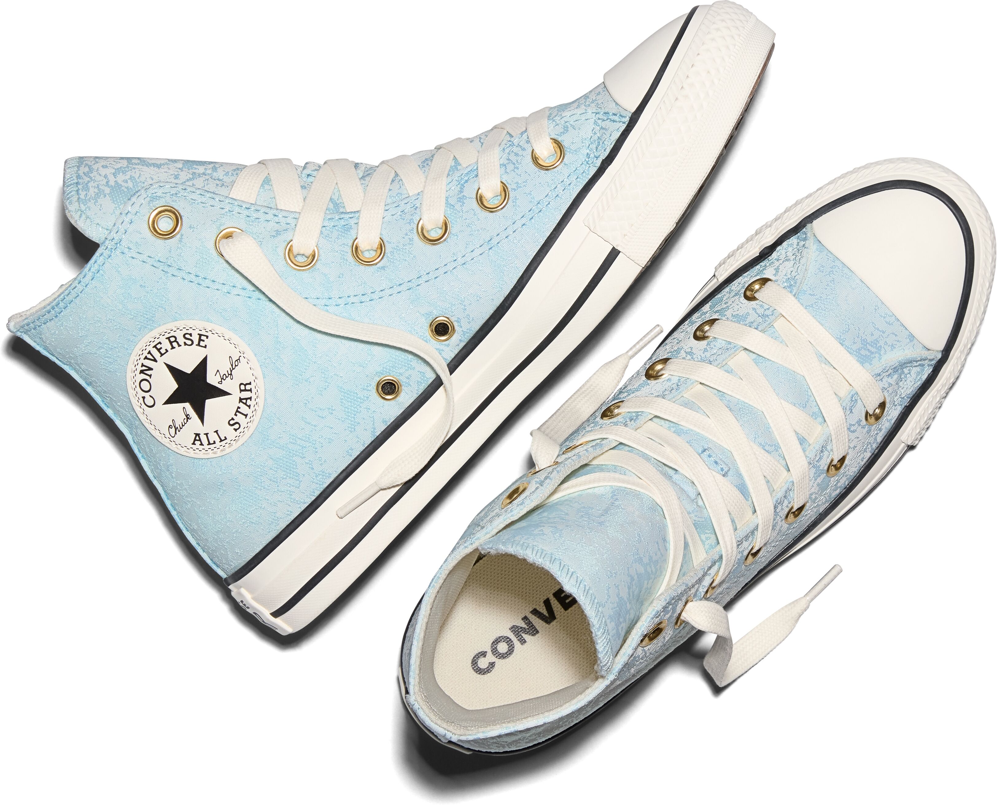 Sneaker CONVERSE "CONVERSE CHUCK TAYLOR ALL STAR SHI", Damen, Gr. 38, blau (rained out, egret, schwarz), Textil, Schuhe Sneaker rained out, egret, schwarz 38