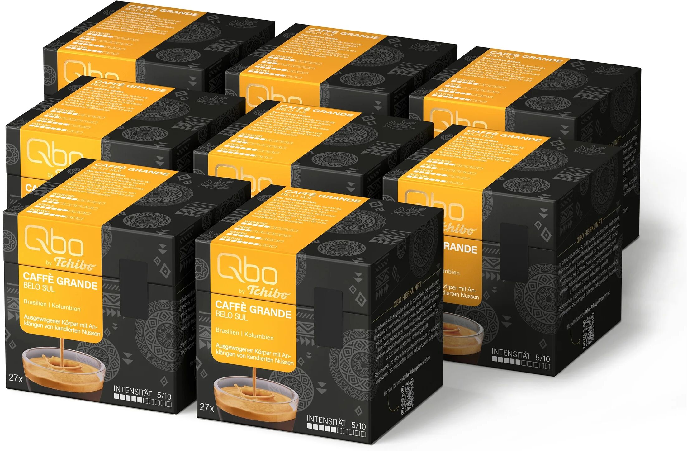 Qbo Caffè Grande Belo SUL - 216 Kapseln - Intensität: 5/10