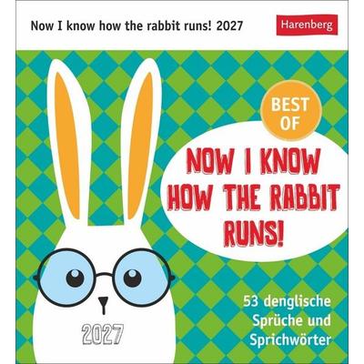Now I know how the rabbit runs Postkartenkalender 2027 - 53 denglische Sprüche und Sprichwörter