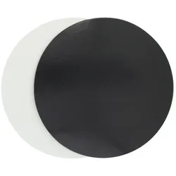 MONOUSO - Karton Scheibe Schwarz und weiß 17cm (100 Stück)