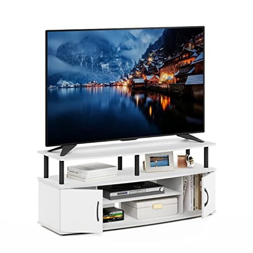 Furinno Jaya TV-standaard voor televisies tot 140 cm, wit