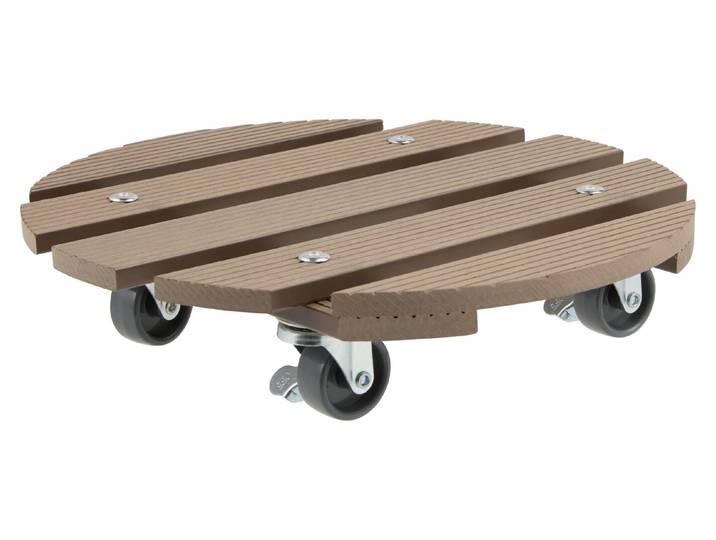Rolluntersetzer WPC Taupe ⌀ 29 cm