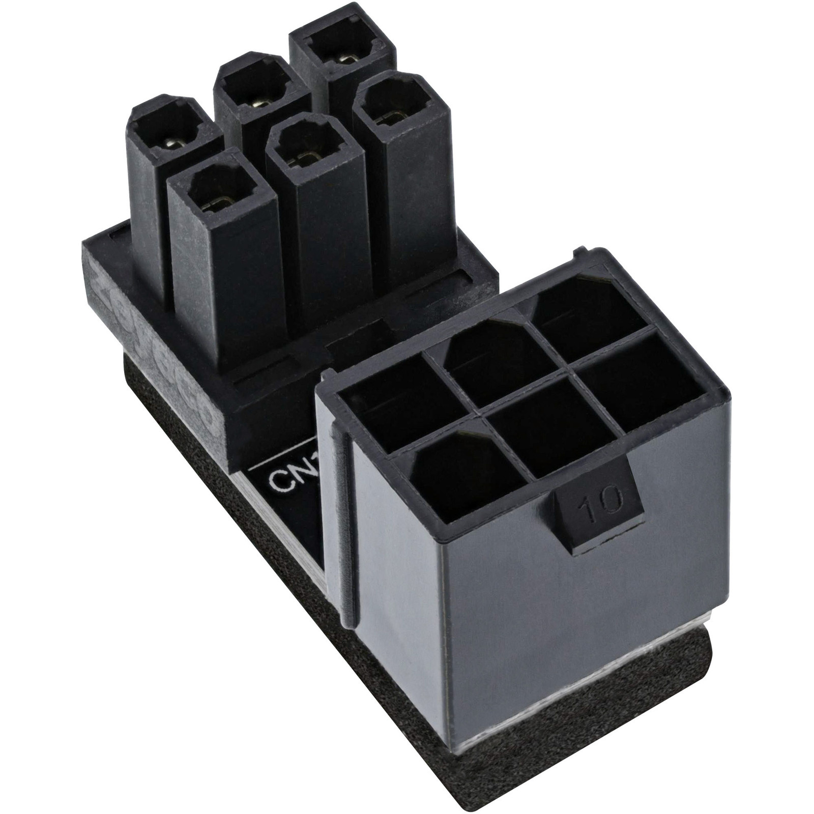 InLine 26636F Stroomadapter met 180 graden gedraaide ATX 6-polige stekker voor desktop grafische kaarten, intern