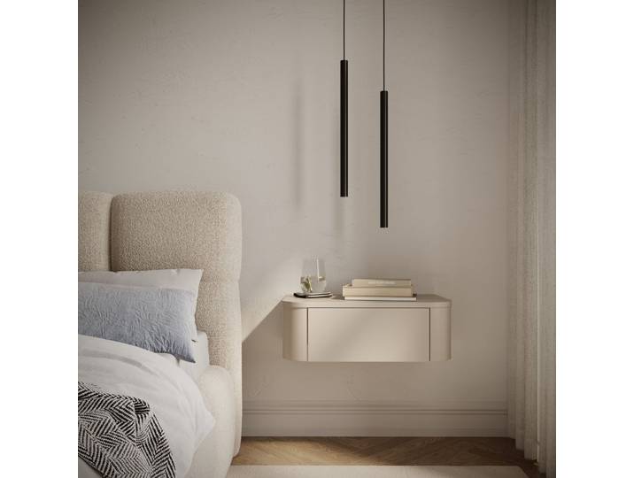 Set aus zwei hängenden Nachttischen Luvio mit Schubladen, 59 cm,