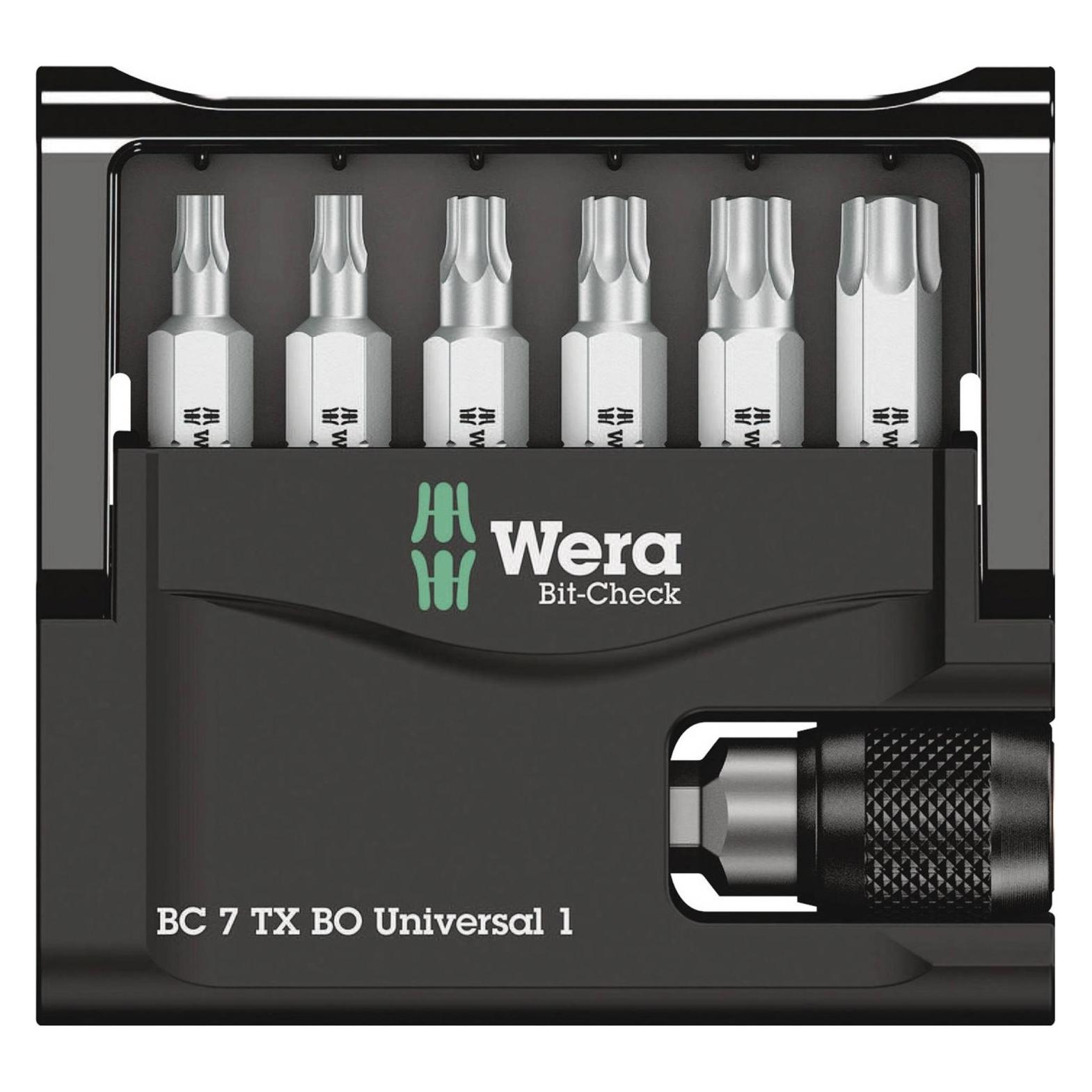 Wera Bit-Check 7 TX BO Universal 1 (Innensechskant) (5056158001)