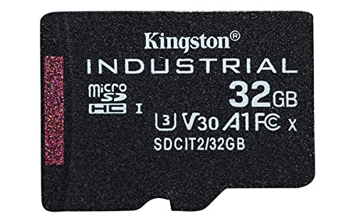 Kingston Industrial MicroSD 32GB microSDHC Industrial C10 A1 pSLC kaart zonder adapter SDCIT2/32GBSP