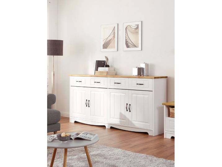 Sideboard GOODPRODUCT Trinidad , gelb (weiß, honigfarben), B:194cm H:89cm T:37cm, Sideboards, Sideboard, Kommode, Breite 194 cm