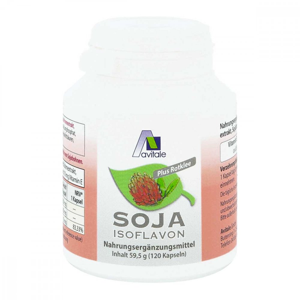Avitale GmbH Soja Isoflavon Kapseln 60 mg + E 01055374