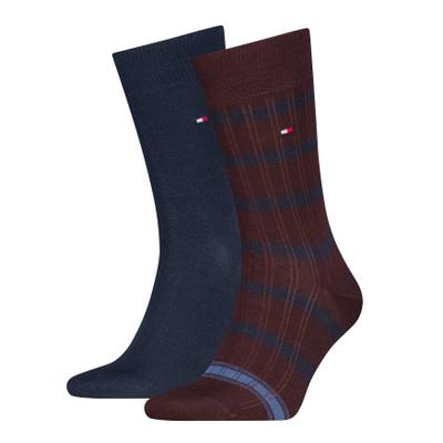 Socken TOMMY HILFIGER, Herren, Gr. 43-46, deep rouge, Obermaterial: 78% Baumwolle, 20% Polyamid, 2% sonstige Fasern, Socken Socken