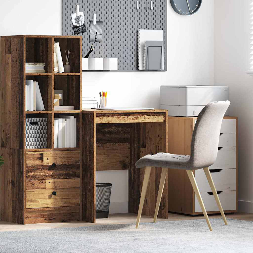 17 Stories Desk 76 Cm Engineered Wood Old Wood 76 cm H x 60 cm W x 50 cm D