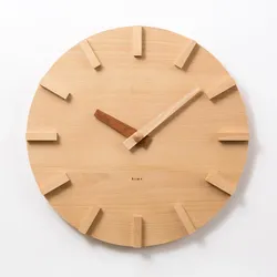 Kime Wanduhr aus Buchenholz