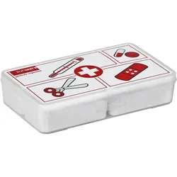 Sunware, Erste Hilfe Set, Q-line Erste-Hilfe Aufbewahrungsbox mit 5 Baskets 3,6L weiss rot