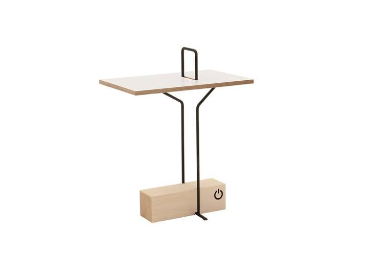 Nils Holger Moormann Sofatisch Abgemahnt weiß, Designer Nils Holger Moormann, 47x62x31 cm